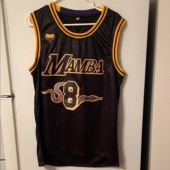 Black‎ and Gold Small Mamba Bryant Basketball Jersey